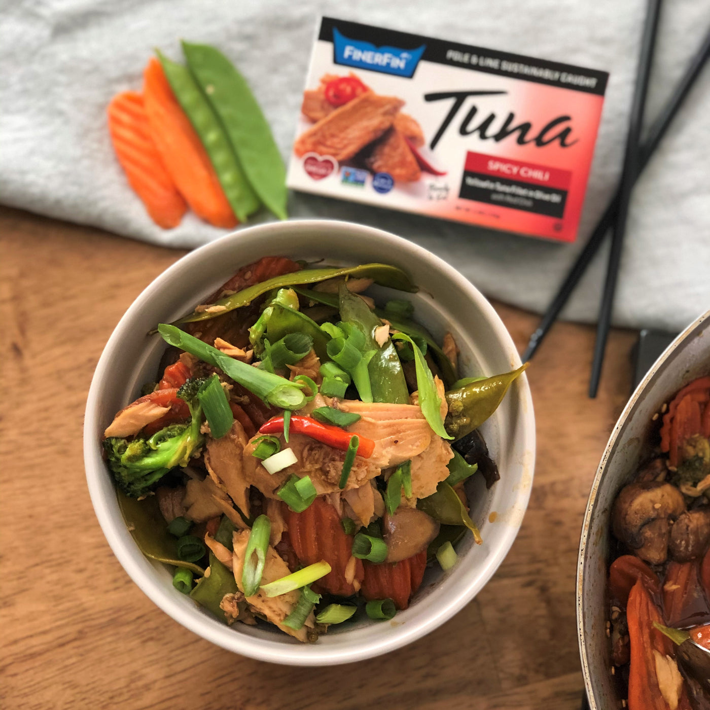 Spicy Chili Tuna Stir Fry