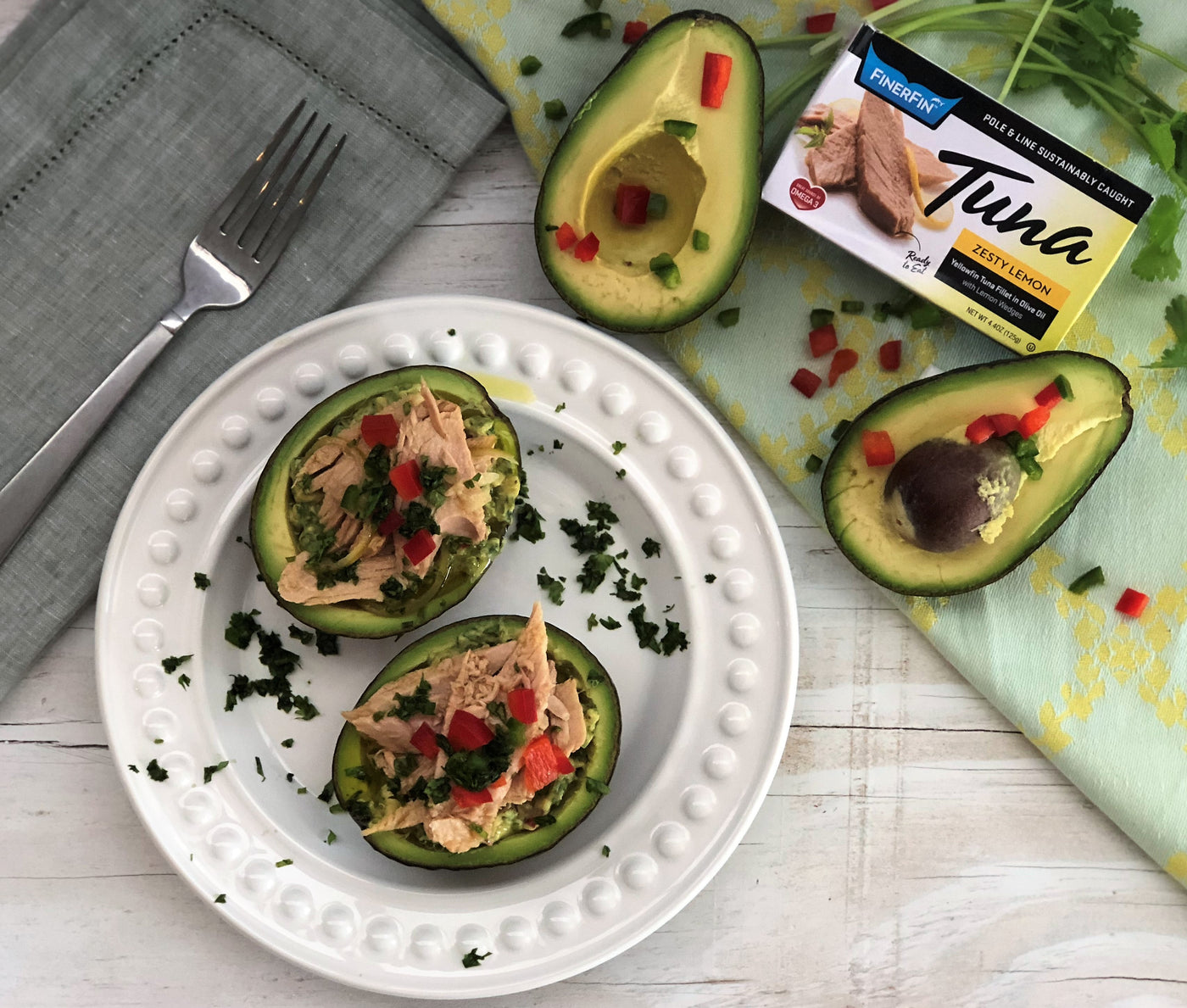 Tuna Stuffed Avocados