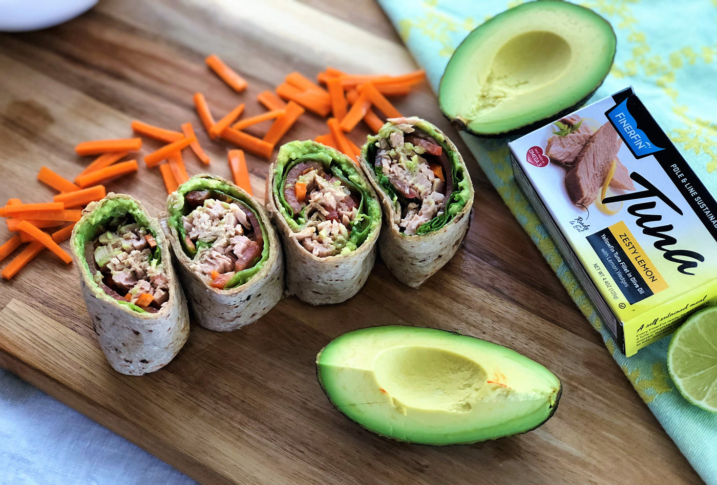 Zesty Lemon Tuna Wrap