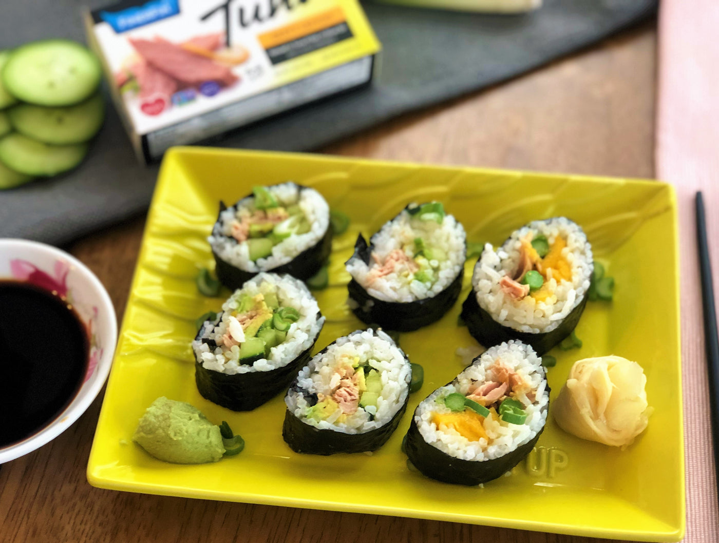 Zesty Lemon Tuna Sushi Rolls